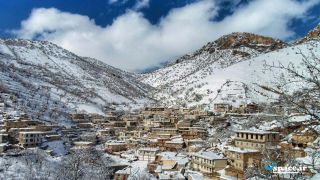 اقامتگاه بوم گردی ساتیار-کرمانشاه-روستای ساتیاری-نمای زیبای روستا
